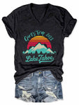 Women's Girls Trip Lake Tahoe 2022 V-Neck T-Shirt